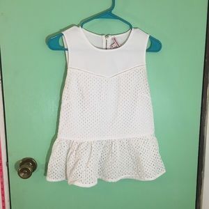 🦋 Juicy Couture White Peplum Top